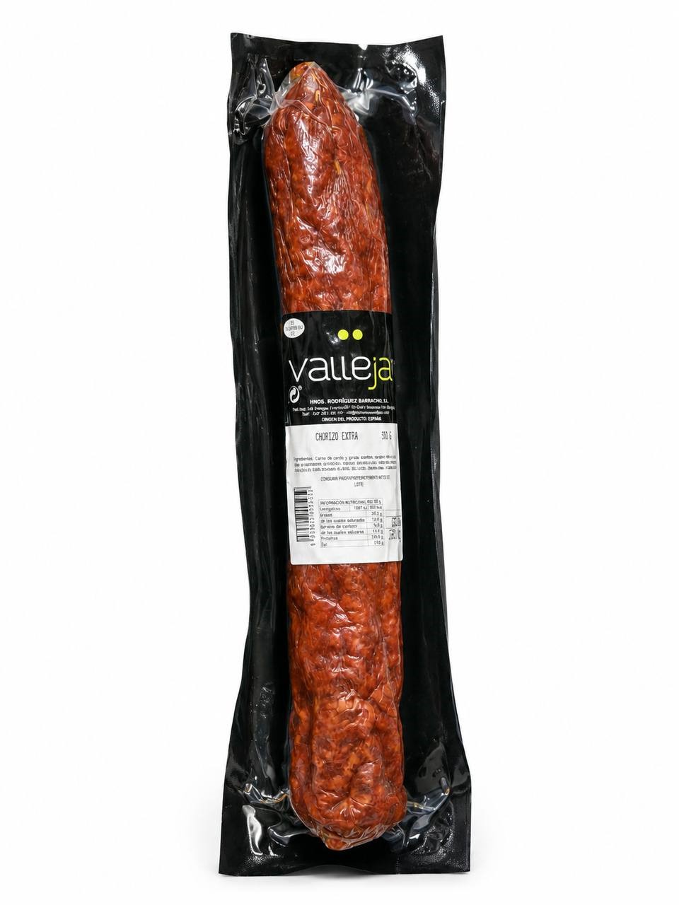 j5xg7jlbpl.jpg Салямі Vallejan Chorizo Extra 500 г - Зображення 1