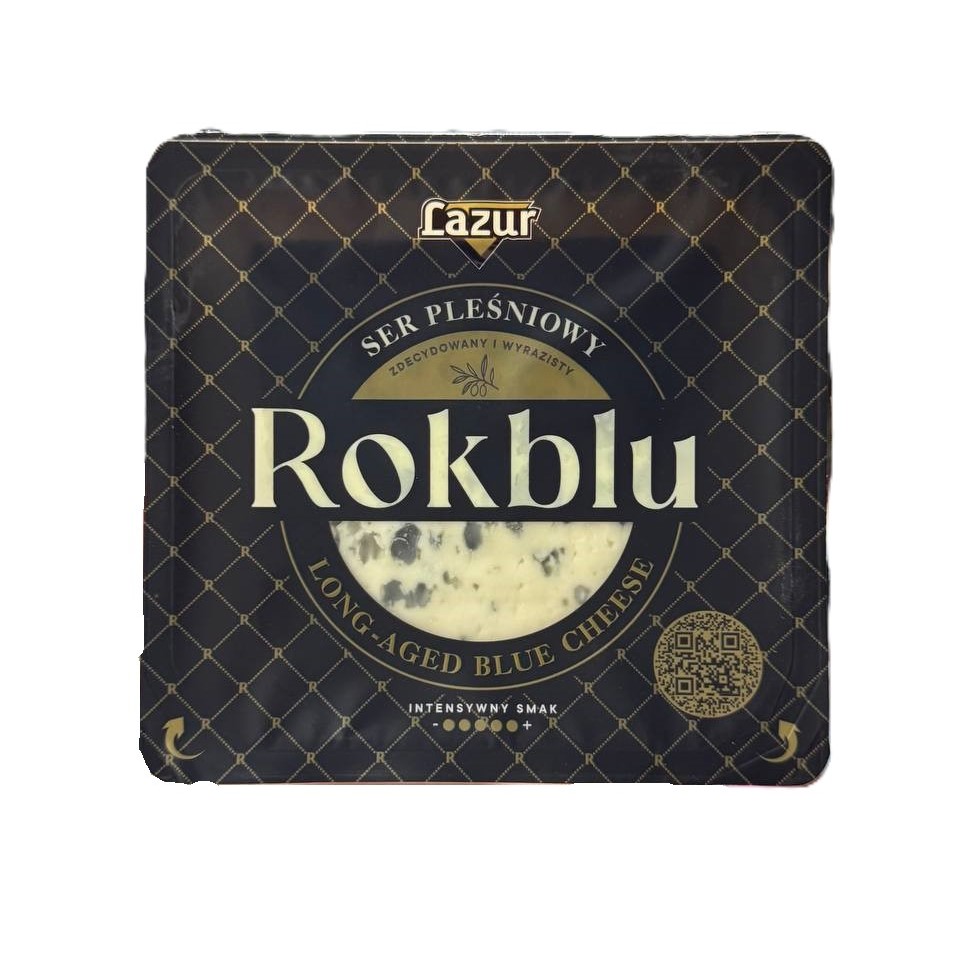 l51x0ihpsd.jpg Сир Lazur Rokblu 47% блакитний з пліснявою 100 г - Зображення 1