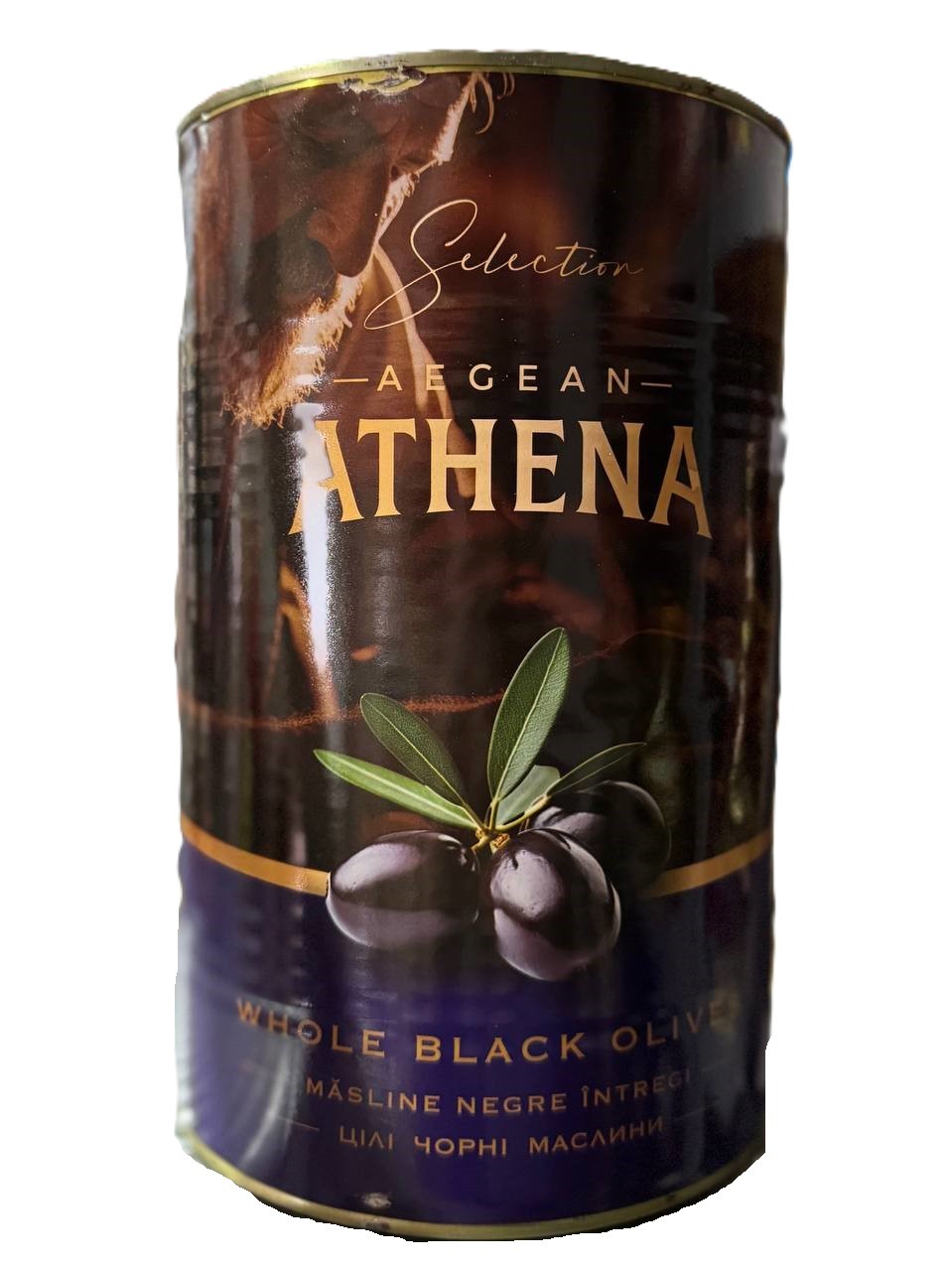 nhnwejcnzd.jpg Оливки Athena чорні з/к 4300/2500 г калібр 70-90 к - Зображення 1