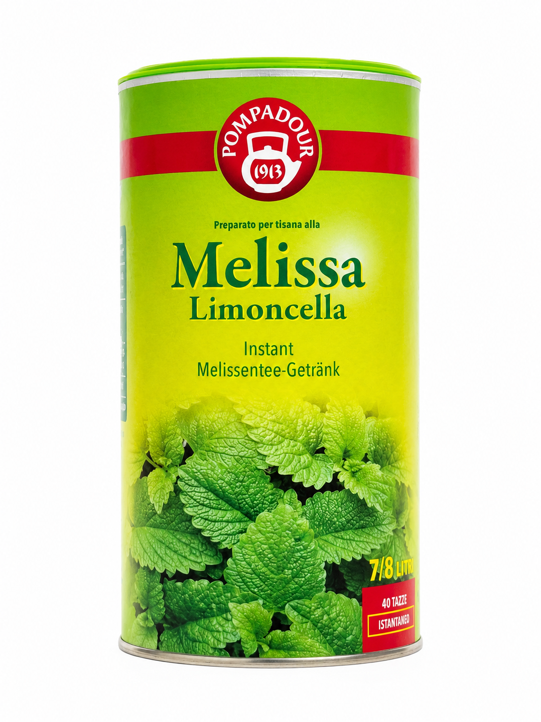 09ceu36kzq.png Чай гранульований Pompadour Melissa зі мелісою 200 г - Зображення 1