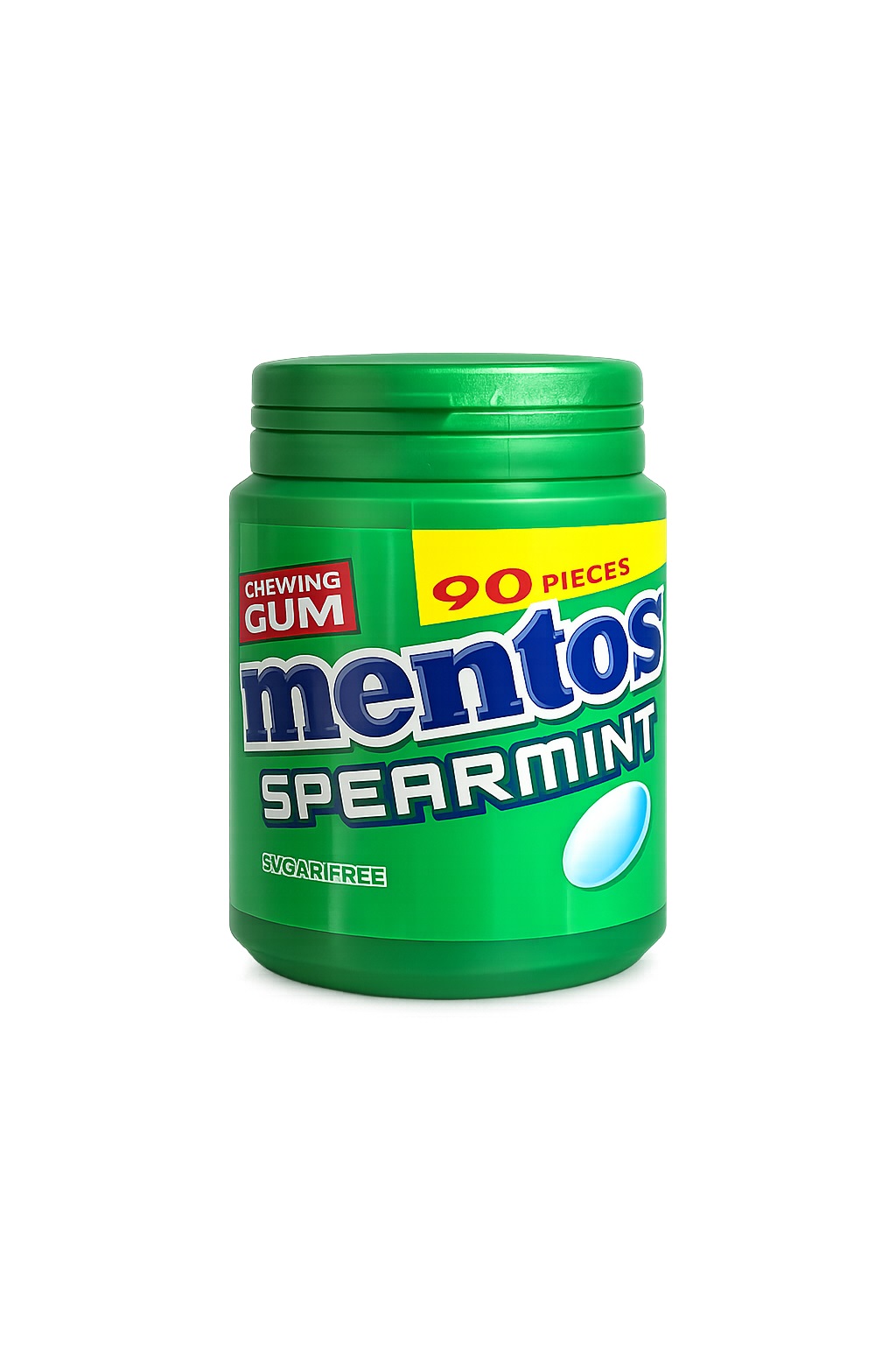 4nju1jp3e8.jpg Жуйки Mentos Spearmint м'ята без цукру 90 шт. 126 г - Зображення 1