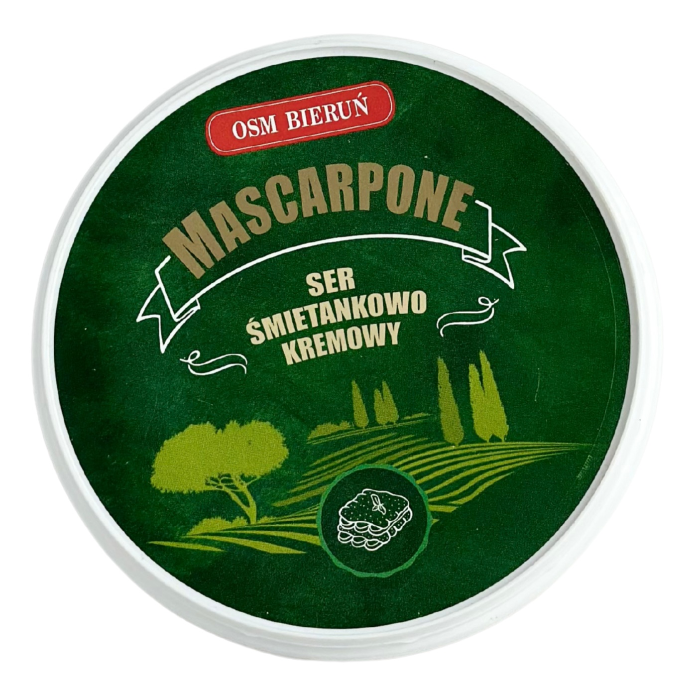 enpm8xnwtg.jpg Сир маскарпоне Osm Bierun Mascarpone 250 г — изображение 1