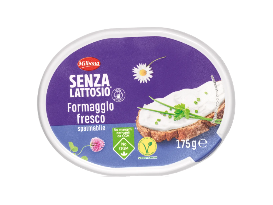 lecqtueq9x.png Крем сир Milbona Senza Lattosio без лактози 175 г - Зображення 1