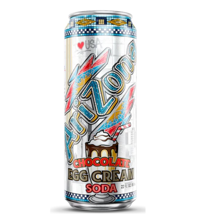 lezujaf1tw.jpg Холодний чай Arizona Chocolate Egg Cream крем сода 650 мл - Зображення 1