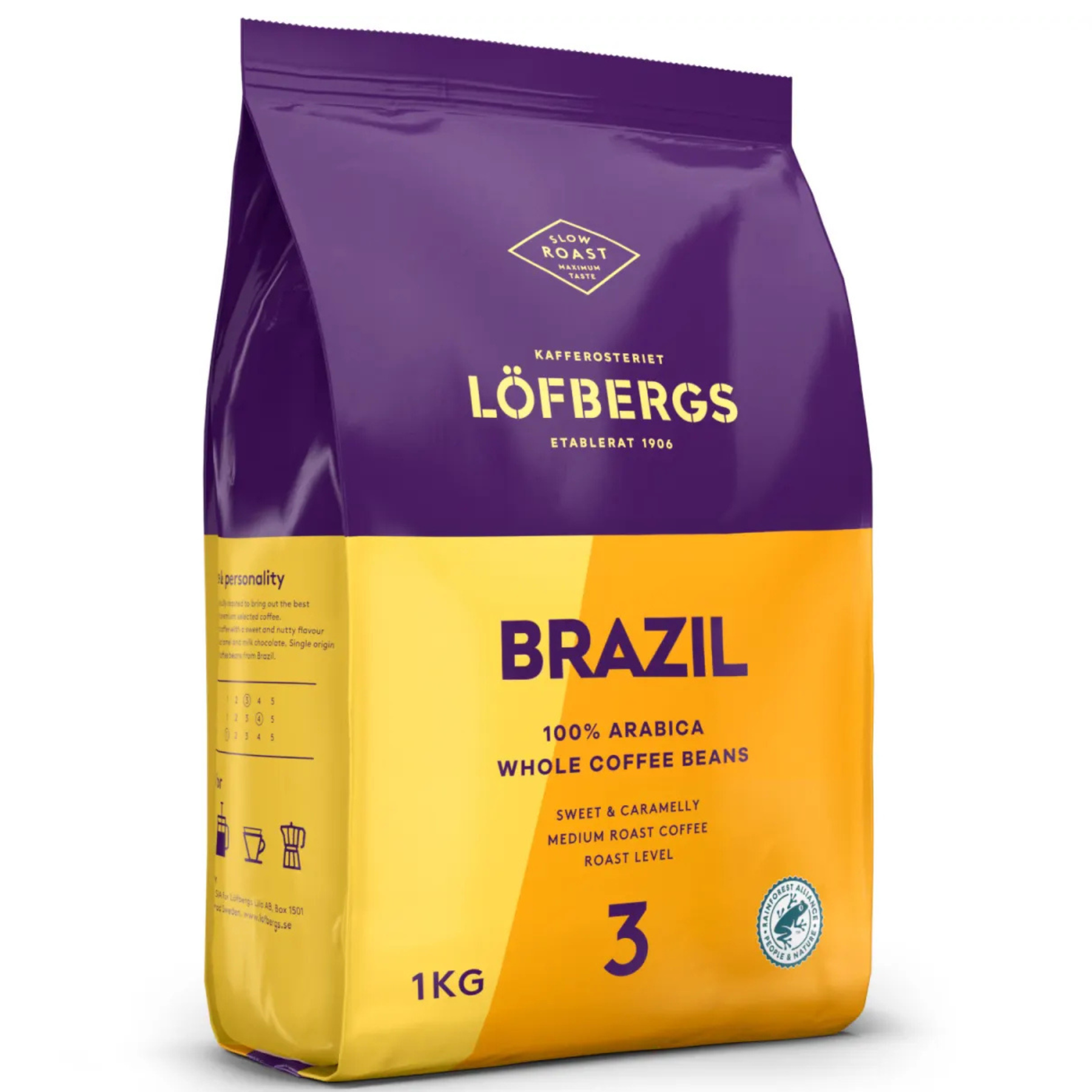 qclck1of7i.png Кава в зернах Lofbergs Brasil 1 кг - Зображення 1