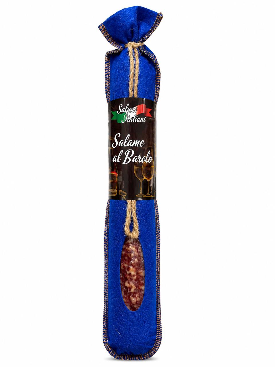 7bz9g33s9z.jpg Салямі Salami Italiani Al Barolo з вином вагова 300 г +- - Зображення 1