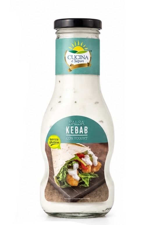 b9p5aal2ub.jpg Соус Cucina e Sapori Salsa Kebab йогуртовий 252 г без глютену - Зображення 1