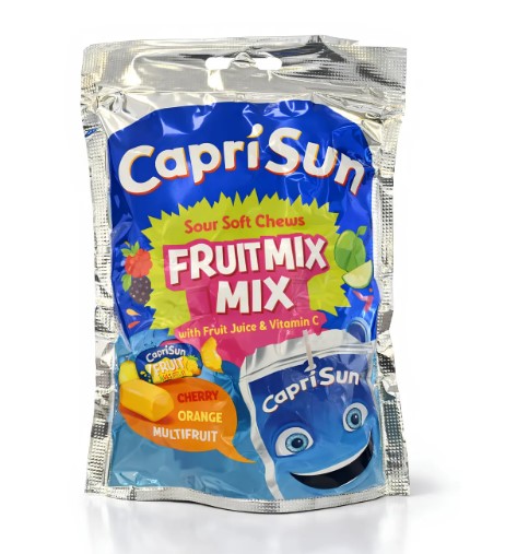j2xxas1cvm.jpg Жувальні цукерки Capri-Sun Fruit Mix з фруктовим соком і вітамін C вишня,апельсин 147 г - Зображення 1