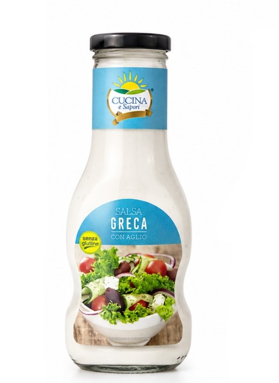 liovtfdh3f.jpg Соус Cucina e Sapori Salsa Greca грецький з часником 258 г без глютену - Зображення 1