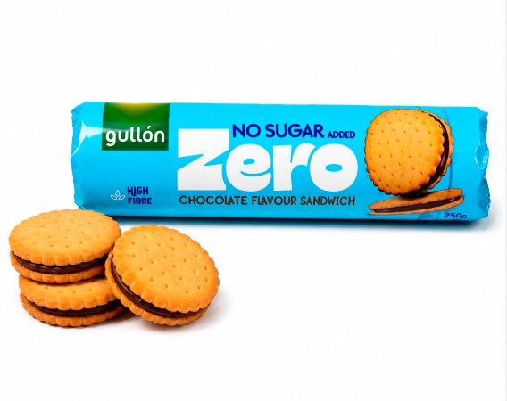 noziaul4ee.jpg Печиво Gullon Diet Nature сендвіч з шоколадом без цукру 250 г — изображение 1