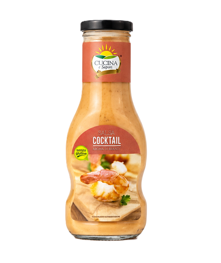 w0bhznx8lp.png Соус Cucina e Sapori Salsa Cocktail коктельний, смак бренді 258 г без глютену — изображение 1