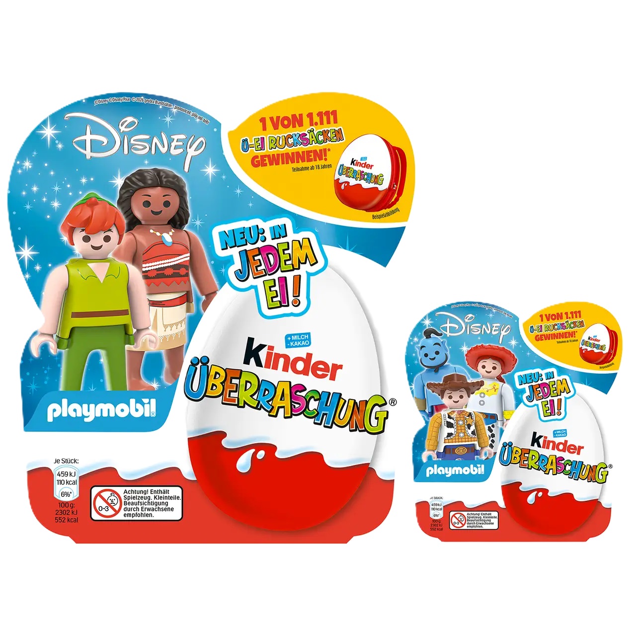 32f4p2ut7y.jpg Набір яєць Kinder яйце Disney Playmobil 4*20 г - Зображення 1
