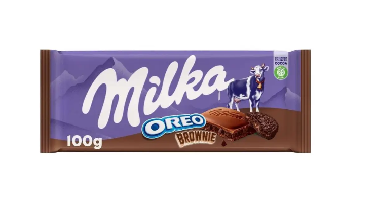 54tkgsgopk.png Шоколад Milka Oreo Brownie орео і брауні 100 г — изображение 1