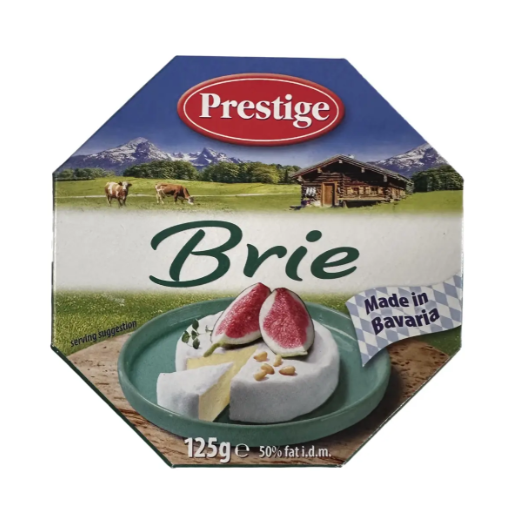 dxgnlc4soo.png Сир Prestige Brie брі 125 г - Зображення 1