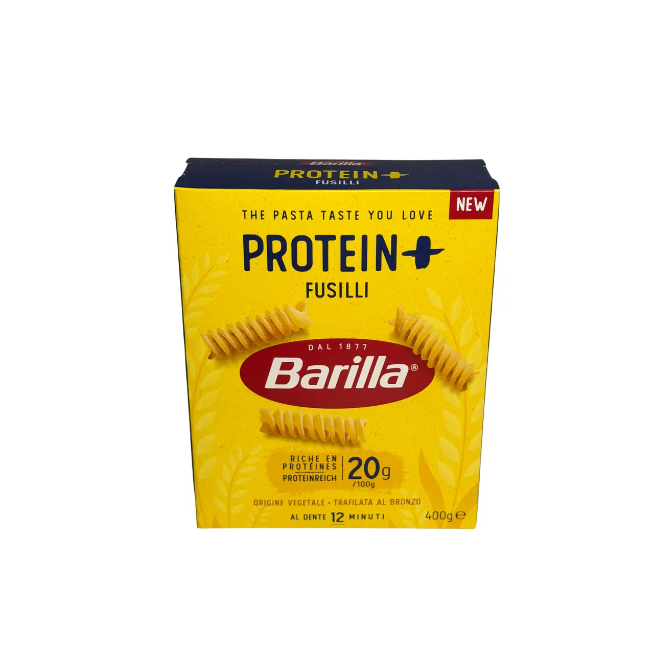 k6bvdhqwkw.png Макарони Barilla Protein+ Fusilli з протеїном 400 г - Зображення 1