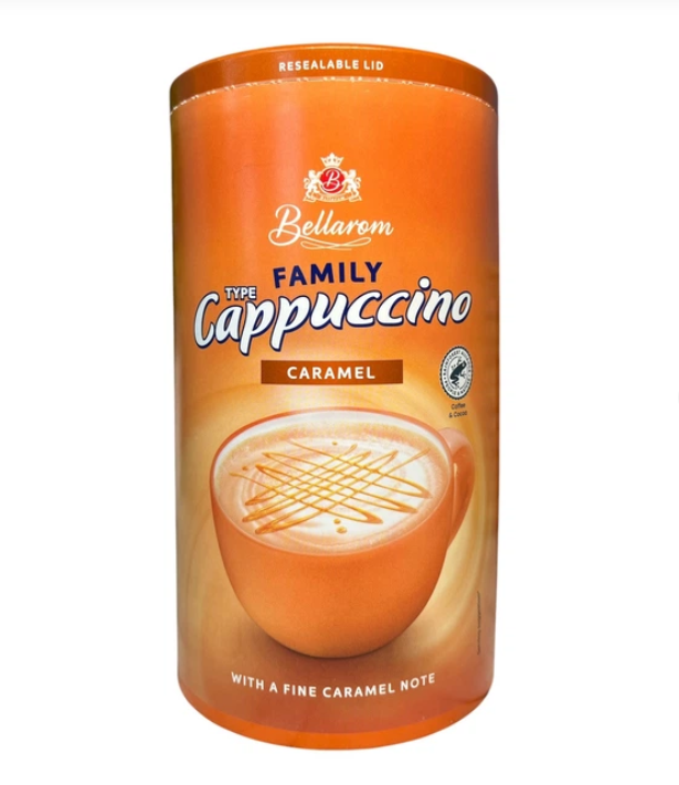 ltxdemjkxr.png Капучіно Bellarom Caramel з карамеллю 500 г - Зображення 1