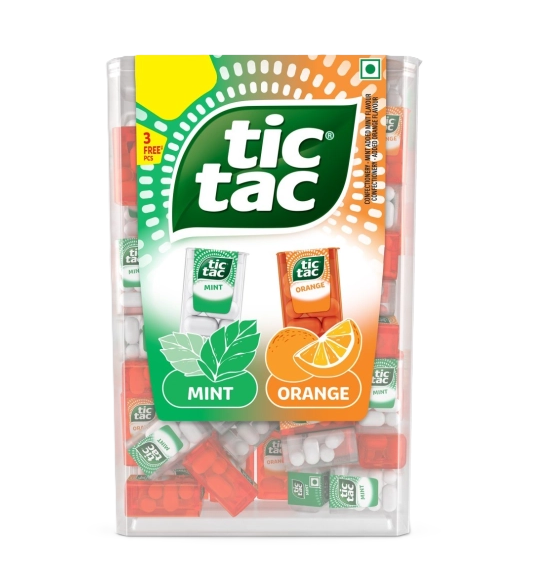 pdczur1b6n.png Драже Tic Tac Mix м'ята,апельсин 255 г - Зображення 1