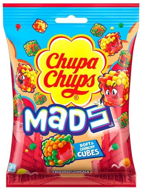 pqhnarcq4h.jpg Жувальні цукерки Chupa Chups Mads Frutas з фруктами 115 г — изображение 1