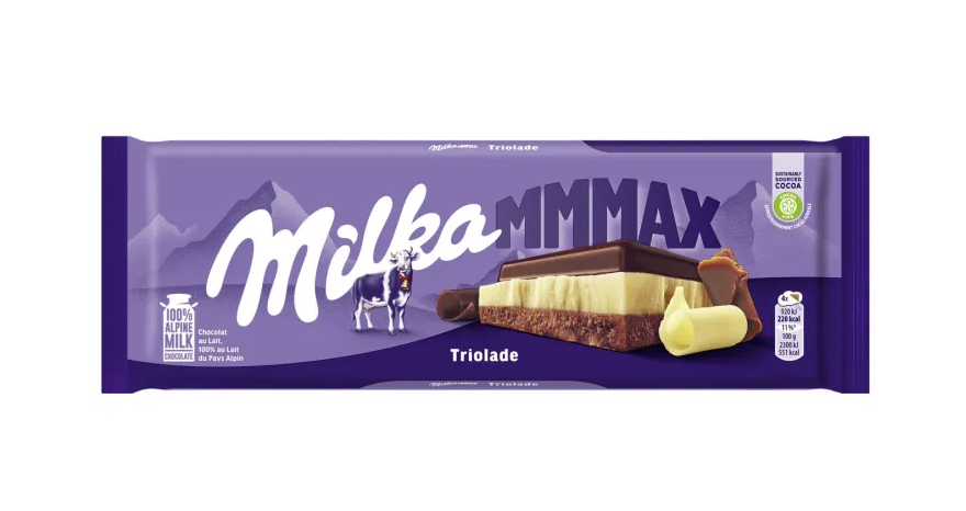 vbsdc1zval.png Шоколад Milka Triolade (3 види) 280 г - Зображення 1