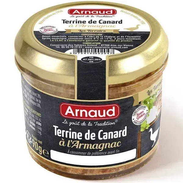 x8lrz6vemk.jpg Паштет Arnaud Terrine de Canard au Cognac (з качки з арманьяком) 180 г - Зображення 1