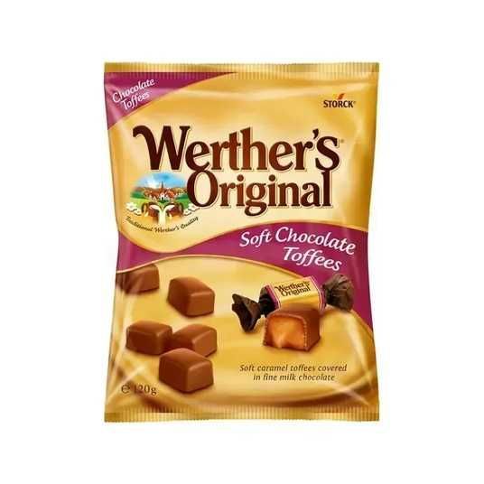 xpiu6r2von.jpg Молочні льодяники Werthers Soft Chocolate в шоколаді 120 г - Зображення 1